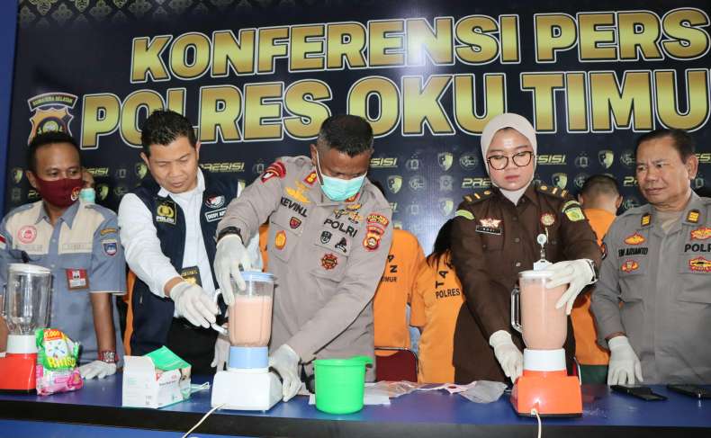 Kapolres Blender Inex Senilai Rp 250 Juta