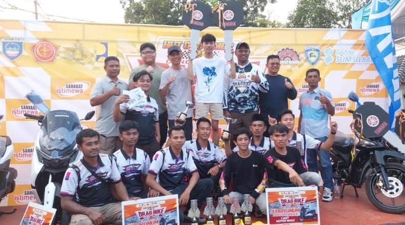 Open Championship Drag Bike OKU Timur 2025 Sukses, Dicky Darma Sapu Bersih Tiga Gelar Juara Umum