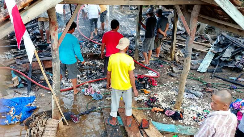 Korsleting Listrik, Rumah Warga di OKU Selatan Ludes Terbakar