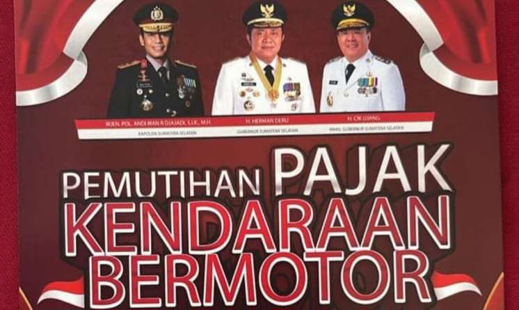 Pemprov Sumsel Luncurkan Pemutihan Pajak Kendaraan Bermotor, Berlaku 17 Agustus–17 Desember 2025