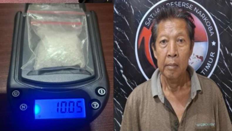 Satresnarkoba Polres OKU Timur Tangkap Pedagang Asal Pagar Alam, Bawa Sabu 10,05 Gram