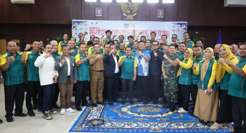 Resmi Dilantik, KONI OKU Timur Siap Tingkatkan Prestasi Atlet Menuju Porprov