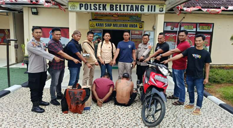 Pencuri Motor di Desa Nusa Tunggal Ditangkap Polsek Belitang III