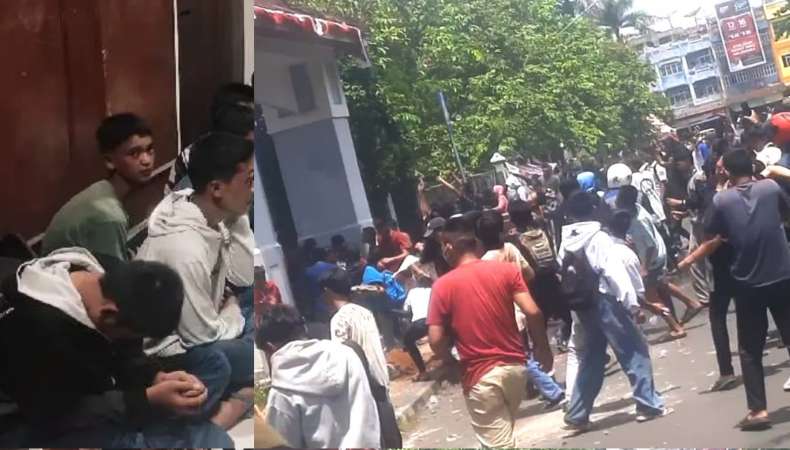 Sebelas Pelajar OKUT dan OKUS Diamankan Polisi saat Demo DPRD OKU