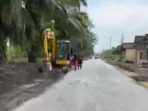 Proyek Pelebaran Jalan Provinsi di Buay Madang OKU Timur Rawan Kecelakaan