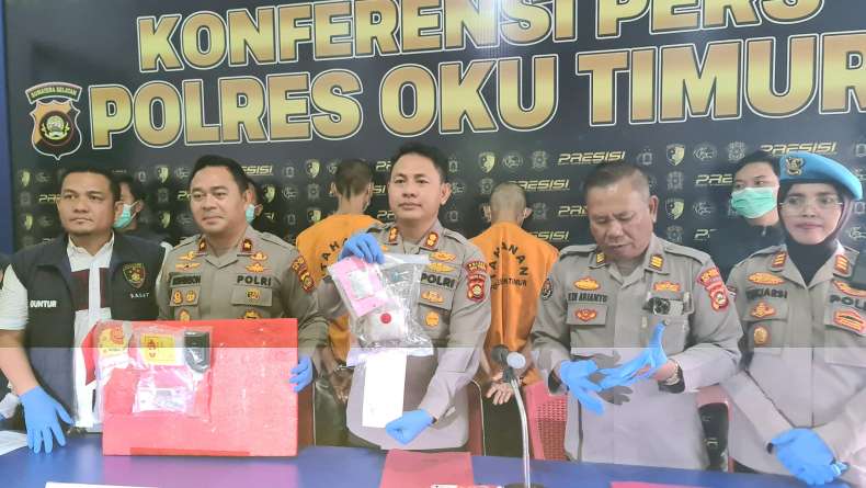 Dua Pengedar Narkotika Diringkus Polres OKU Timur, Sita 1 Kg Sabu