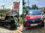 Tabrakan L300 Dengan Sigra, Dua Penumpang Alami Luka