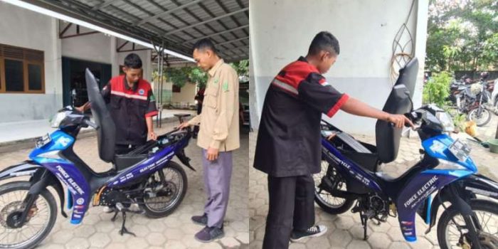 SMKN 1 Martapura Pelopor Konversi Motor Listrik di OKU Timur