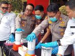 Kapolres OKU Timur dan BNN Blender Sabu Senilai Setengah Miliar