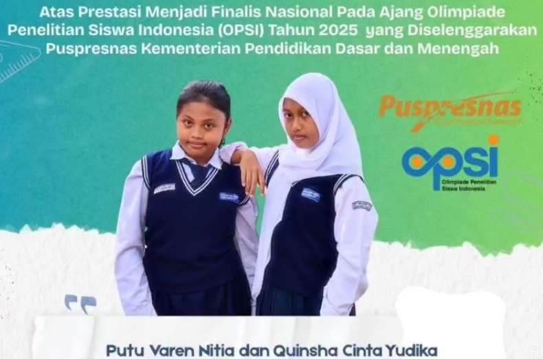 Dua Siswi OKU Timur Wakili Sumsel di Ajang OPSI Nasional 2025
