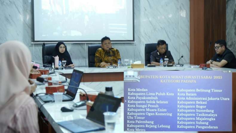 Peringkat 7 Nasional, OKU Timur Dapat Penghargaan Kota Sehat Swasti Saba Padapa