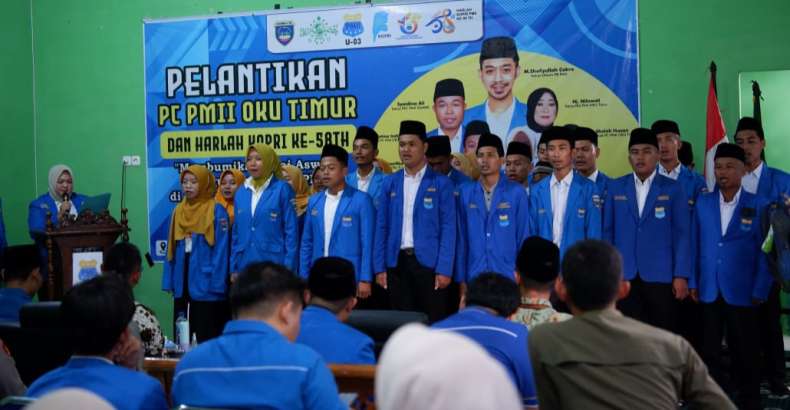 PC PMII OKU Timur 2025-2026 Dilantik, Fatma Indria Jabat Ketua