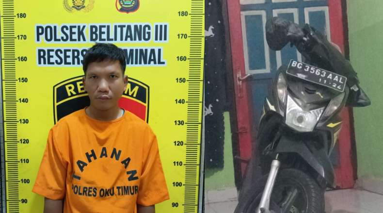 Kasus Penggelapan Motor Terungkap, Pelaku Ditangkap di Lampura
