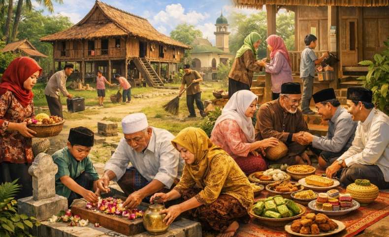 Mengenal Tradisi Luah Luah, Warisan Leluhur Masyarakat Komering saat Hari Raya Lebaran