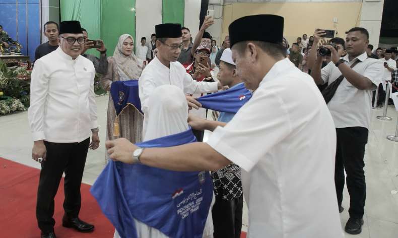 437 Jemaah Haji OKU Timur Kloter 1 Dilepas ke Embarkasi Palembang, Termuda 18 Tahun dan Tertua 89 Tahun