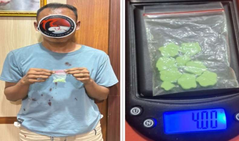 Satresnarkoba Polres OKU Timur Tangkap Bandar Ekstasi Lintas Provinsi di Perjaya