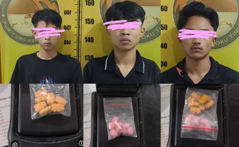 Polda Sumsel Bongkar Ekstasi Bentuk “Granat” dan “Labubu” di OKU Timur