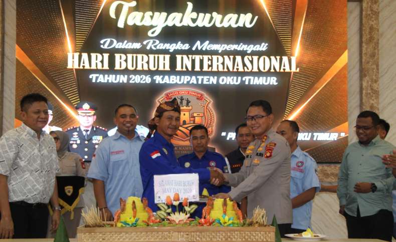 Kapolres OKU Timur Buka Sarasehan May Day 2026,SPSI Sampaikan Lima Tuntutan Buruh