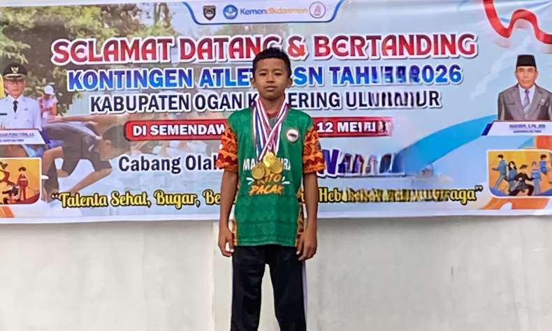 Denley Tifano Musa Borong 4 Emas O2SN Renang 2026, Kembali Wakili OKU Timur ke Tingkat Provinsi